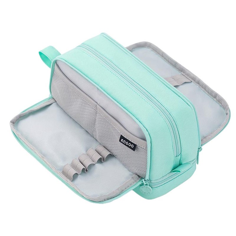 Minimalist Macaron Series Primary School Student Large Capacity Pencil Case with Multiple Dividers, Multifunctional and Stylish Stationery Box - Image 1